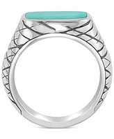 Effy Men's Turquoise Ring in Sterling Silver