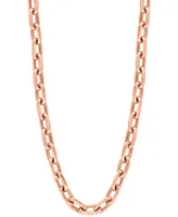Effy Men's Link 22" Chain Necklace in 14k Rose Gold-Plated Sterling Silver