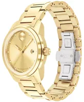 Movado Men's Swiss Bold Verso Gold Ion-Plated Steel Bracelet Watch 42mm