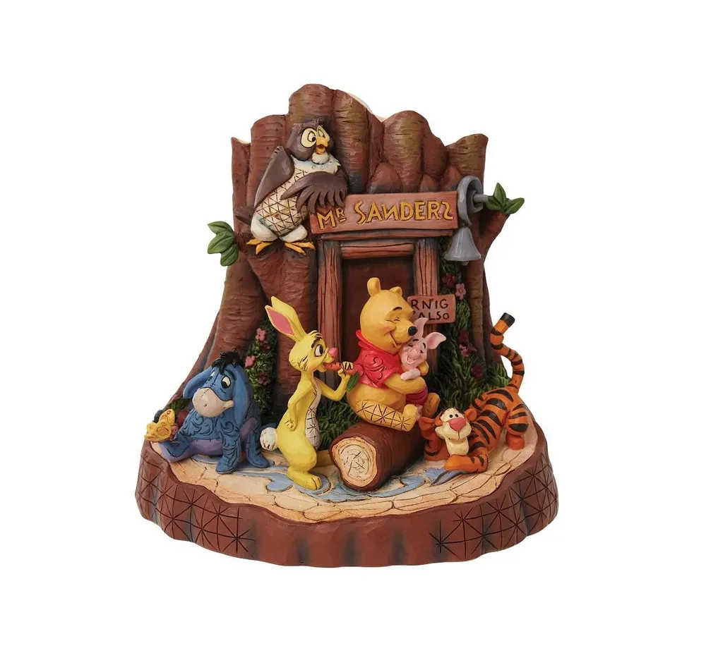 Pooh Carved by Heart Figurine