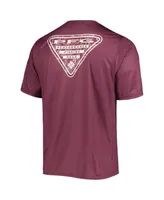 Men's Columbia Maroon Texas A&M Aggies Terminal Tackle Omni-Shade T-shirt