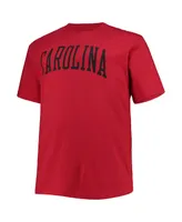 Men's Champion Garnet South Carolina Gamecocks Big and Tall Arch Team Logo T-shirt