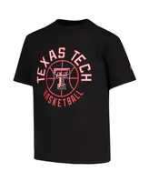 Big Boys Champion Black Texas Tech Red Raiders Basketball T-shirt
