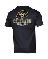 Men's Champion Black Colorado Buffaloes Stack 2-Hit T-shirt