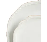 Lenox Dinnerware, French Perle Bead White 4-Piece Place Setting