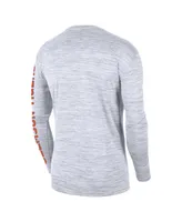 Men's Nike White Clemson Tigers Velocity Legend Team Performance Long Sleeve T-shirt