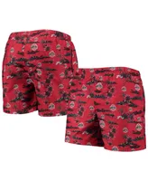 Men's Foco Scarlet Ohio State Buckeyes Island Palm Swim Trunks