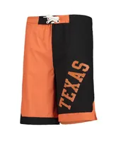 Big Boys Texas Orange and Black Longhorns Conch Bay Swim Shorts