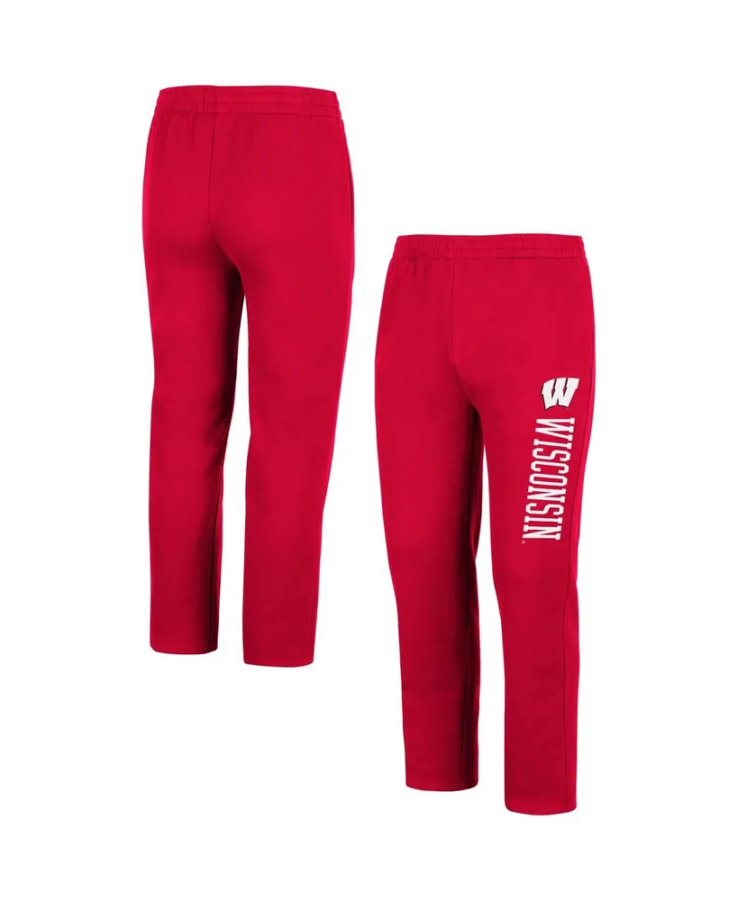 Men's Colosseum Red Wisconsin Badgers Fleece Pants