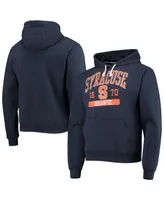 Men's League Collegiate Wear Navy Syracuse Orange Volume Up Essential Fleece Pullover Hoodie