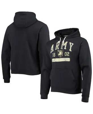 Men's League Collegiate Wear Black Army Black Knights Volume Up Essential Fleece Pullover Hoodie