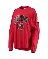 Women's Pressbox Red Cincinnati Bearcats Edith Long Sleeve T-shirt