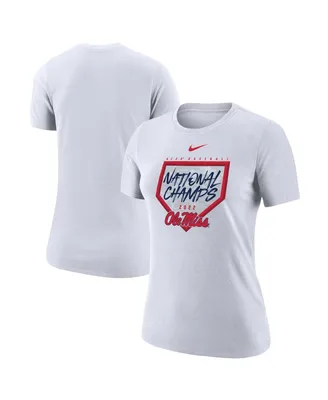 Women's Nike White Ole Miss Rebels 2022 Ncaa Men's Baseball College World Series Champions T-shirt