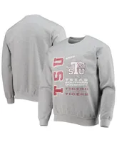 Men's Tones of Melanin Heathered Gray Texas Southern Tigers Pullover Sweatshirt