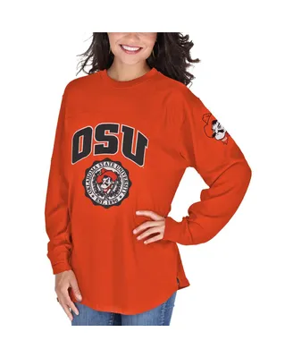 Women's Orange Oklahoma State Cowboys Edith Long Sleeve T-shirt