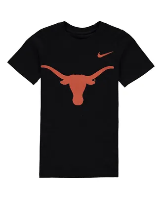 Preschool Boys and Girls Nike Black Texas Longhorns Logo T-shirt