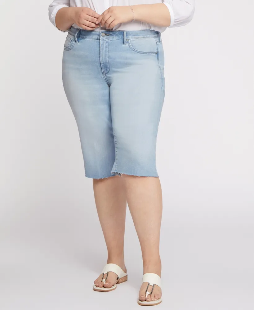 Judy Blue Jeans Plus Size Double Button Tummy Control Top Bermuda Shorts –  American Blues