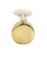Iris Rose Bottle Diffuser with Flower - Gold