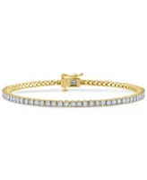 Diamond Tennis Bracelet (1/2 ct. t.w.) Sterling Silver, 14k Gold-Plated Silver or Rose