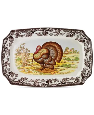 Spode Woodland Turkey Rectangular Platter