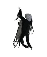 Creepy Climbing Dead Zombie Halloween Window Decor, 5'