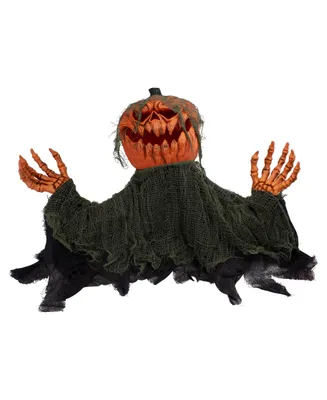 Animated Pumpkin Halloween Decoration, 30"