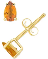 Citrine Pear Stud Earrings (3/8 ct. t.w.) 14k Gold