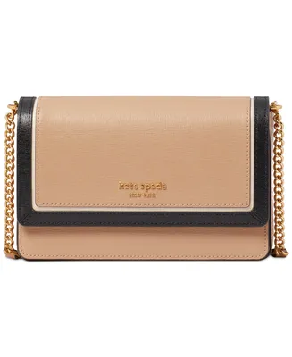 Kate Spade New York Morgan Colorblocked Saffiano Leather Flap Chan Wallet