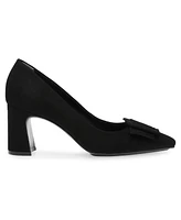 Anne Klein Women's Bentley Buckle Block Heel Pumps