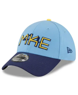Men's New Era Powder Blue Milwaukee Brewers City Connect 39THIRTY Flex Hat