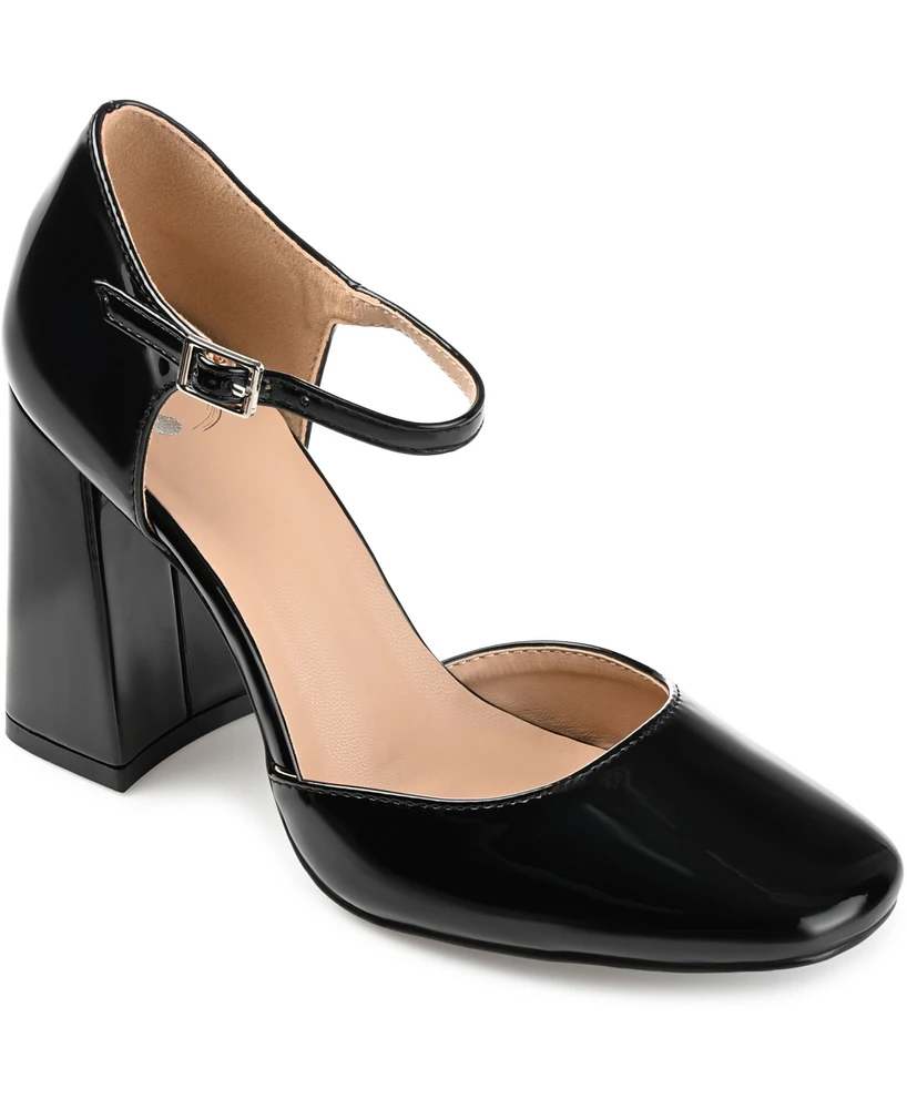 Journee Collection Women's Hesster Block Heel Pumps