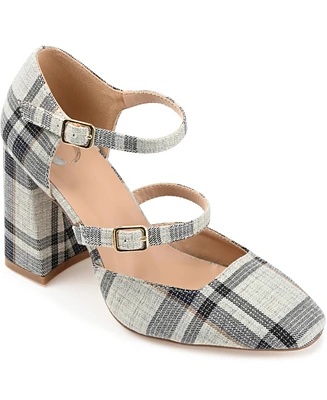 Journee Collection Women's Isadorah Double Strap Heels