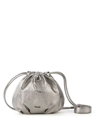 The Sak Lorelie Small Drawstring Leather Crossbody