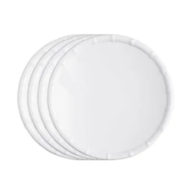 Q Squared Melamine Zen Bamboo 11" Dinner Plates, Set of 4