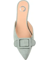 Journee Collection Women's Vianna Buckle Slip On Heels