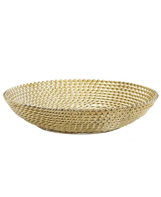 Classic Touch Decorative Bowl Rope Design - Gold