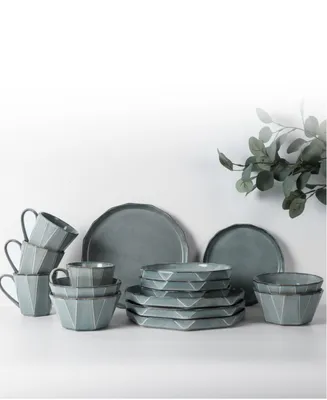 Table 12 Stonewashed 16-Pc Dinnerware Set, Service for 4