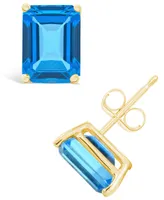 Topaz (4 ct. t.w.) Stud Earrings 14K Yellow Gold or White
