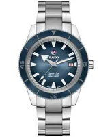 Rado Captain Cook Men's Automatic Blue Stainless Steel Bracelet Watch 42 mm