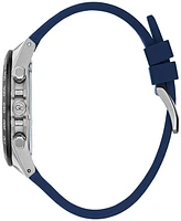 Guess Gc Audacious Men's Swiss Silver-Tone Stainless Steel Strap Watch 44mm
