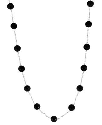 Effy Onyx Bead 18" Collar Necklace in Sterling Silver