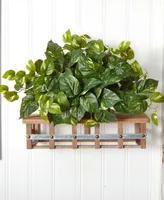 Nearly Natural Pothos Artificial Ledge Plant
