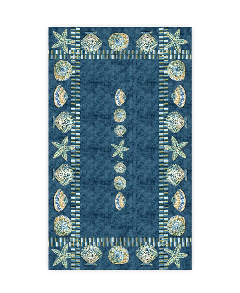 Laural Home Embellished Shells Tablecloth