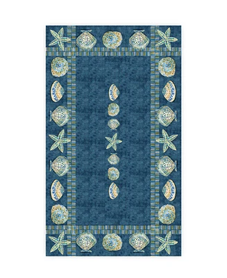 Laural Home Embellished Shells Tablecloth