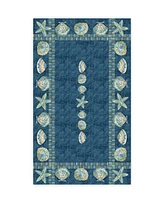 Laural Home Embellished Shells Tablecloth