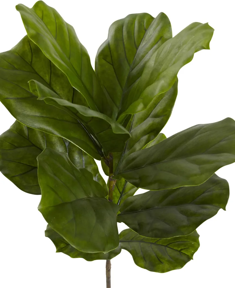 Nearly Natural 4' Fiddle Leaf Uv-Resistant Indoor/Outdoor Tree