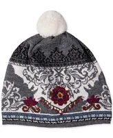 Simply Natural Women's Embroidered Alpaca Melia Beanie