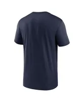 Men's Nike College Navy Seattle Seahawks Horizontal Lockup Legend T-shirt