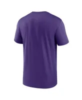 Men's Nike Purple Minnesota Vikings Horizontal Lockup Legend T-shirt