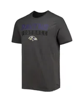 Men's '47 Charcoal Baltimore Ravens Dark Ops Super Rival T-shirt